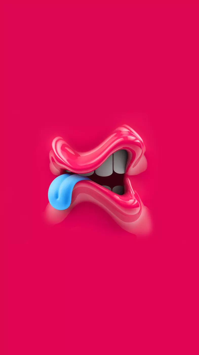 3d tongue  wallpaper