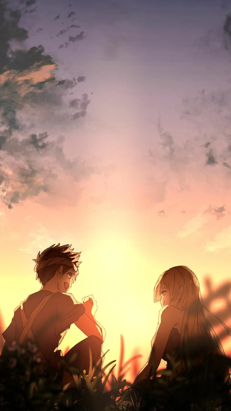 Aesthetic couple Anime wallpaper