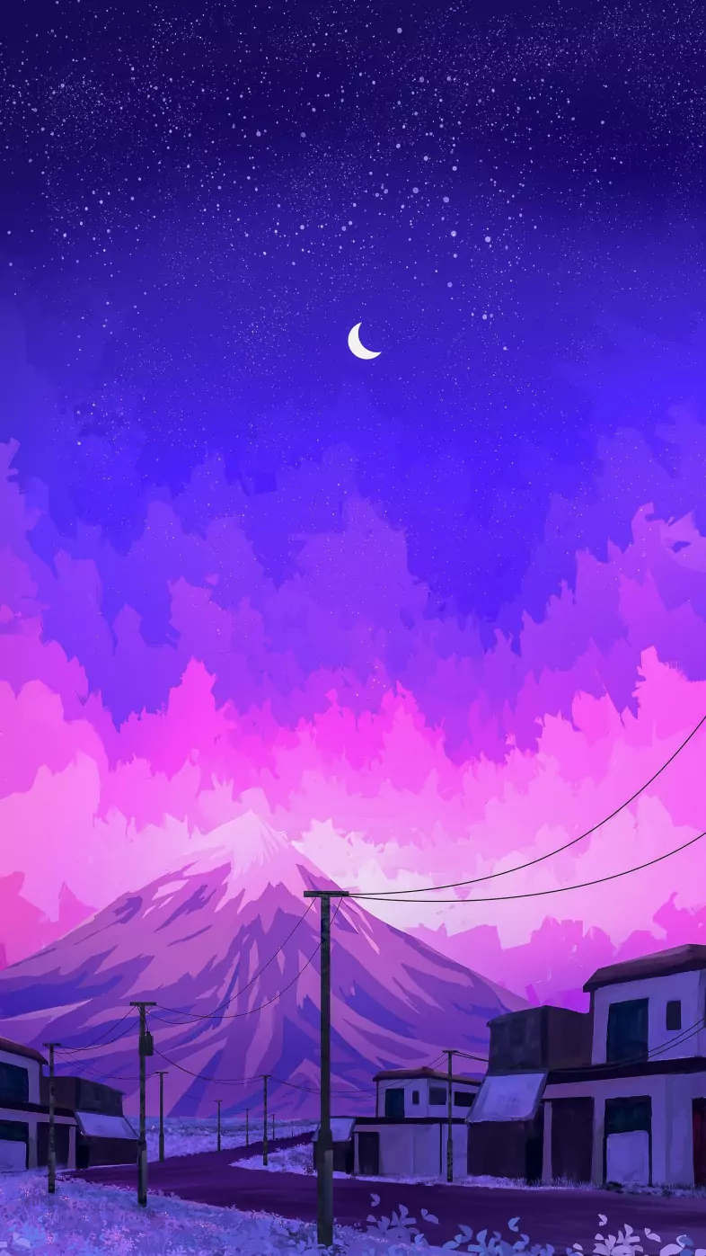 Aesthetic mountain wallpaper