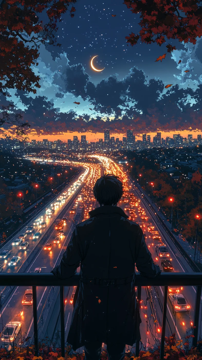 Alone anime boy wallpaper
