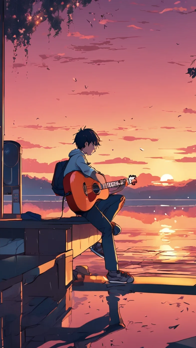 Alone anime boy wallpaper