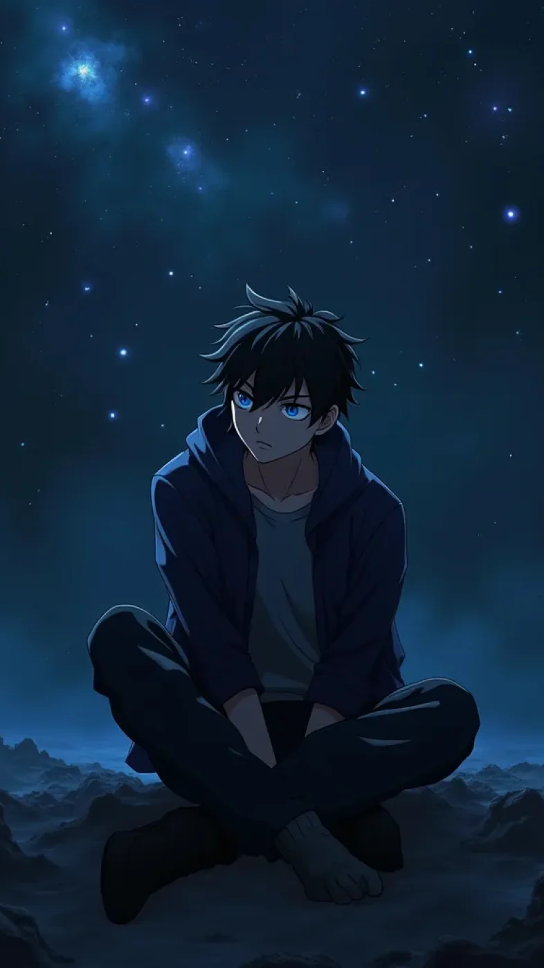 Alone anime boy wallpaper