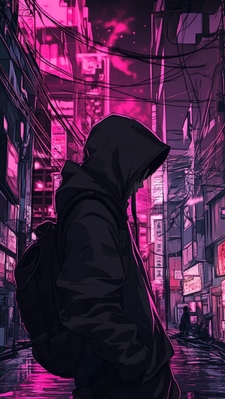 Alone anime boy wallpaper