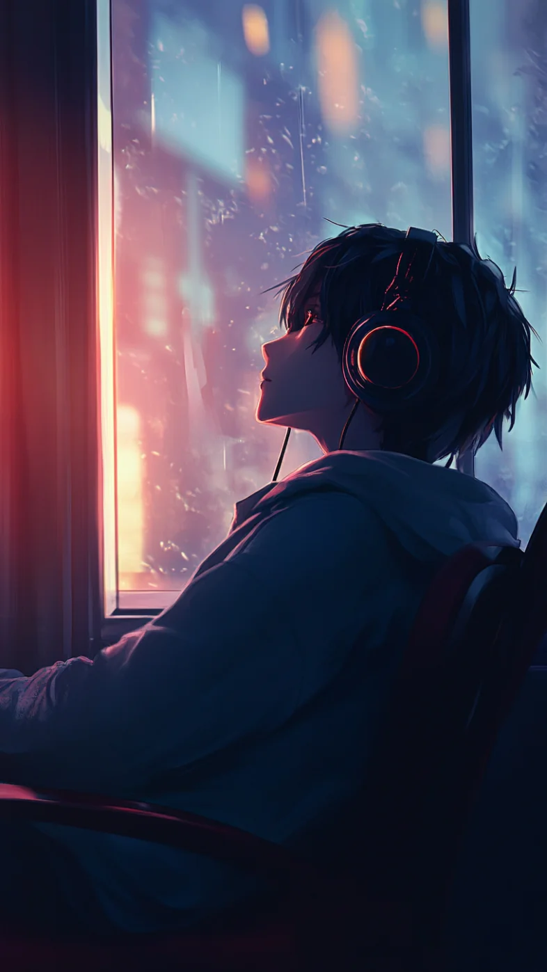 Alone anime boy wallpaper