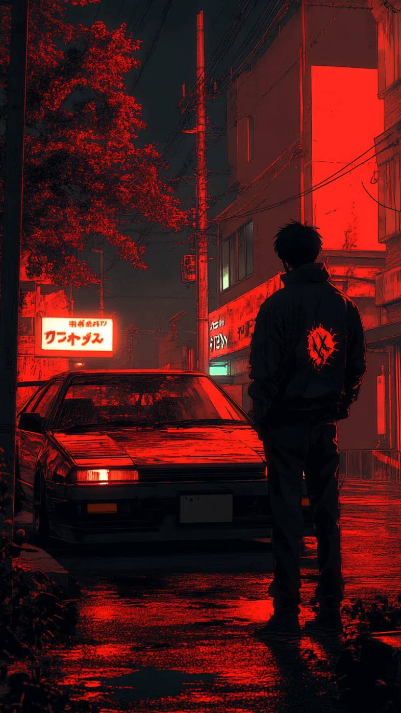 Alone anime boy wallpaper