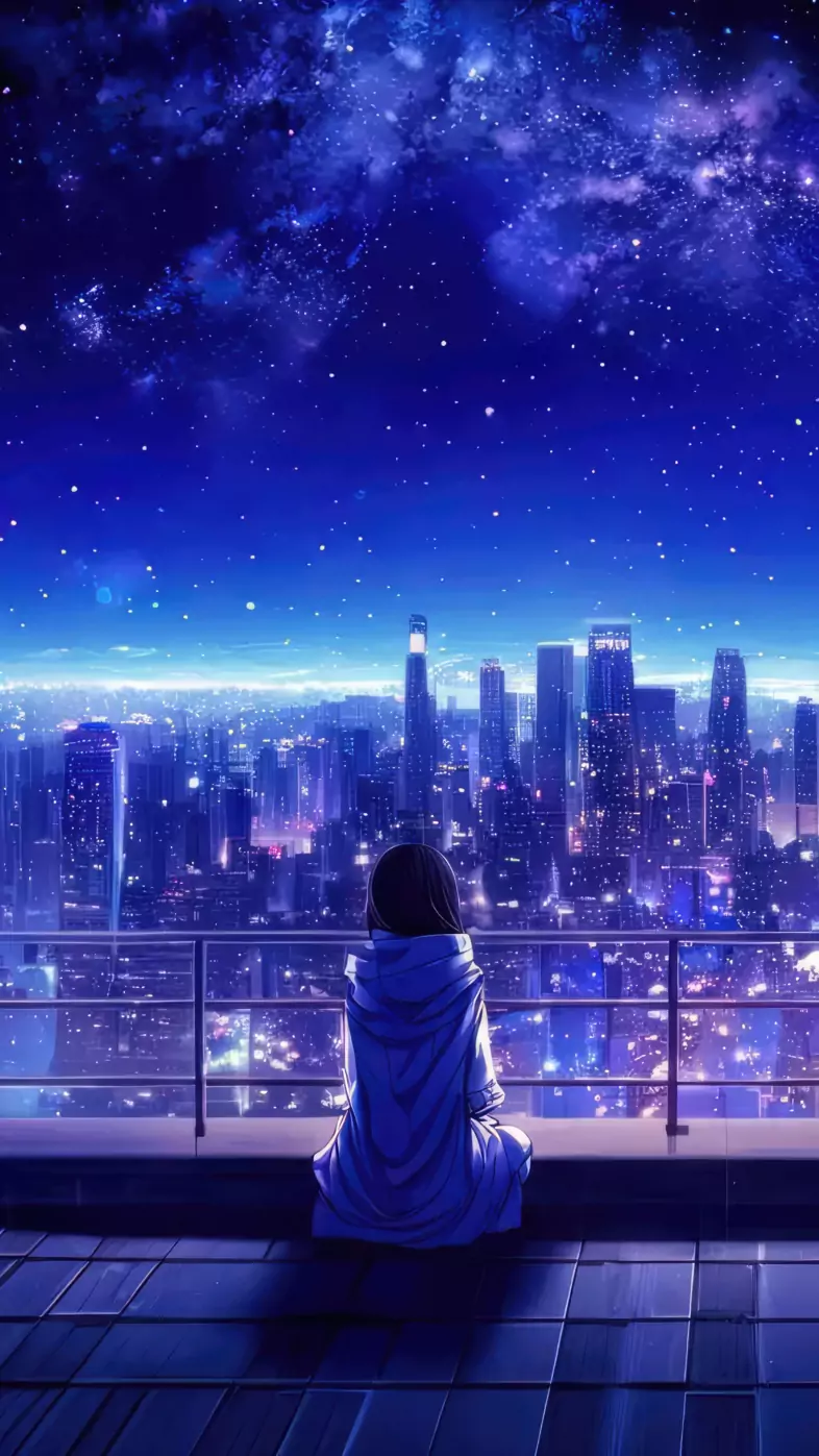 Alone anime girl wallpaper