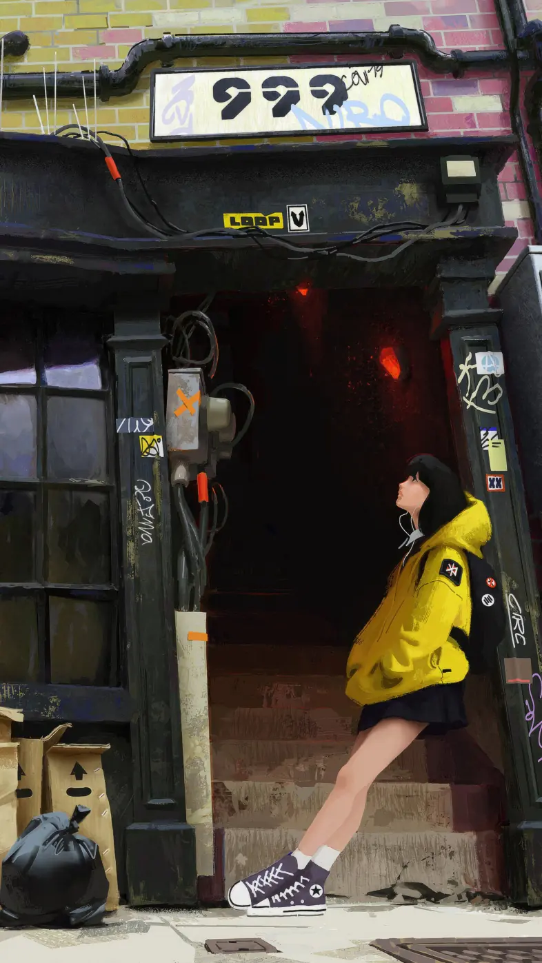 Alone anime girl wallpaper