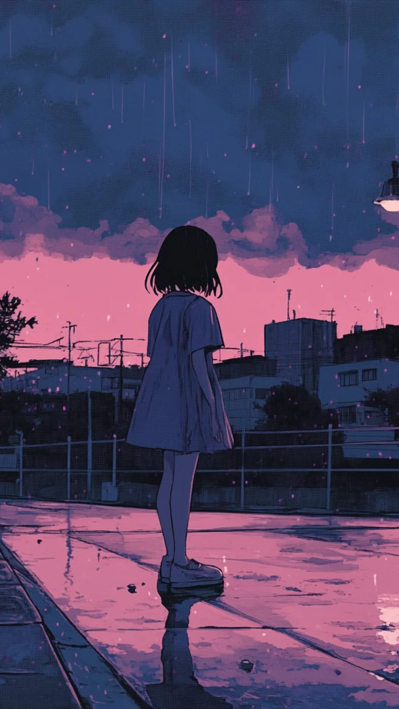 Alone anime girl wallpaper