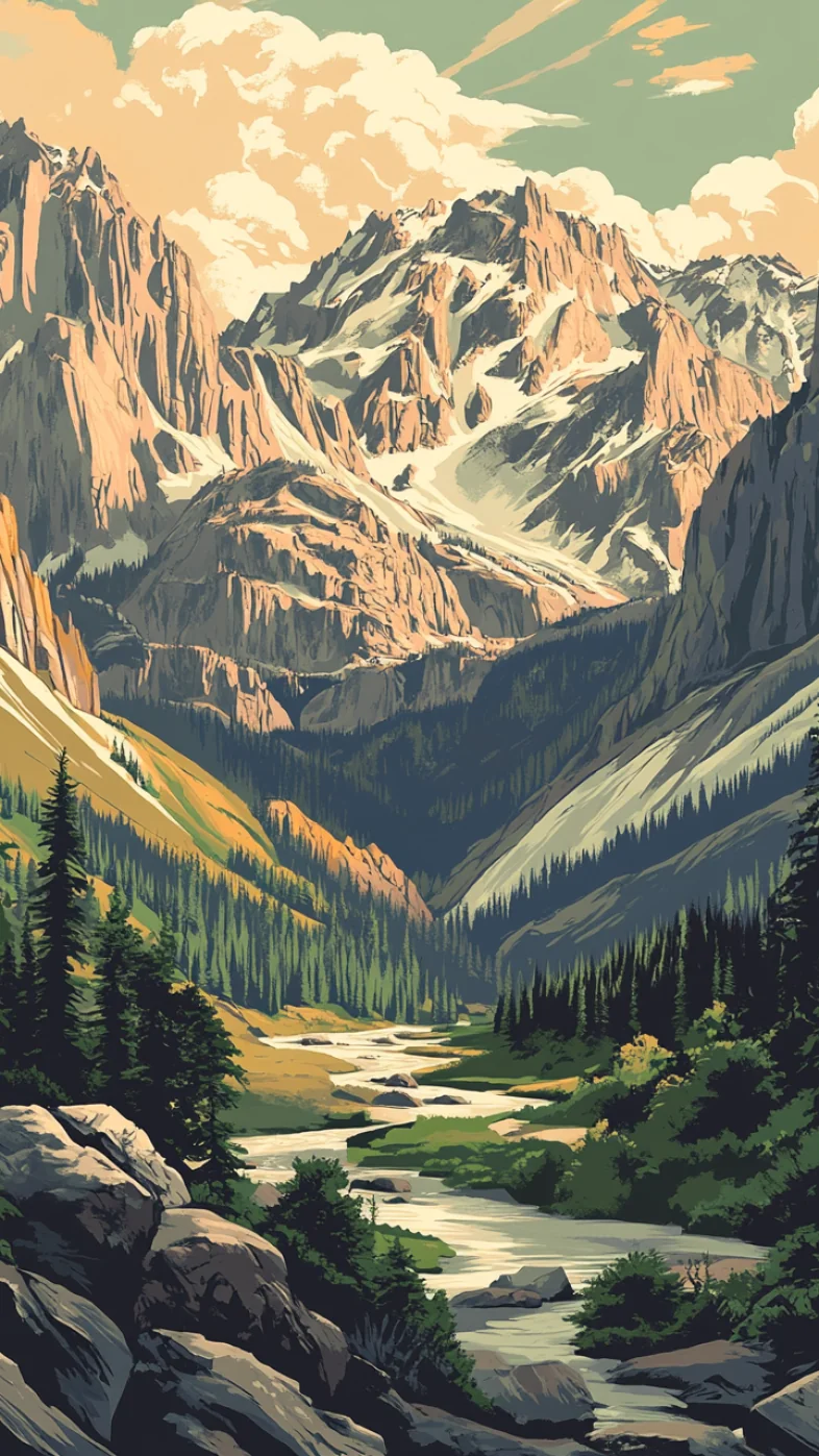 Beautiful mountains wallpaper