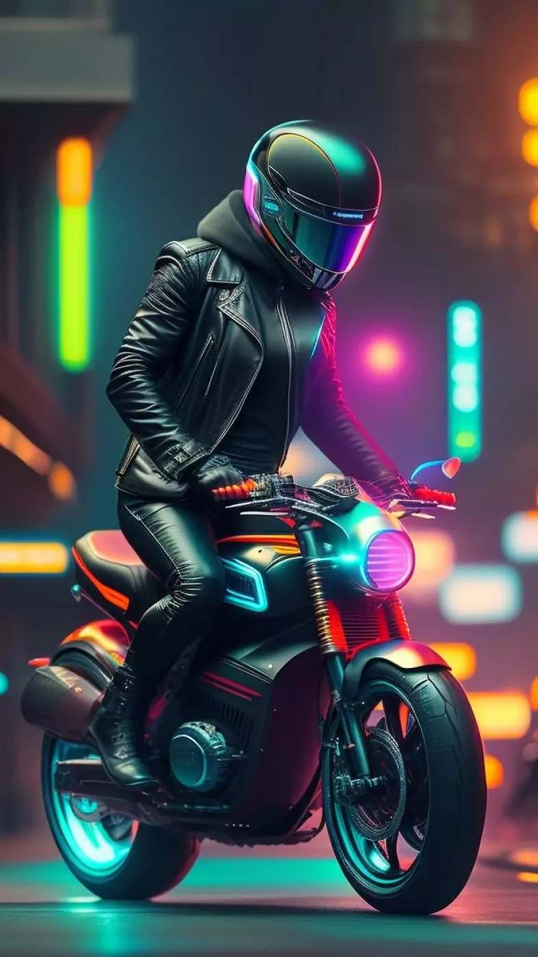 Biker boy wallpaper