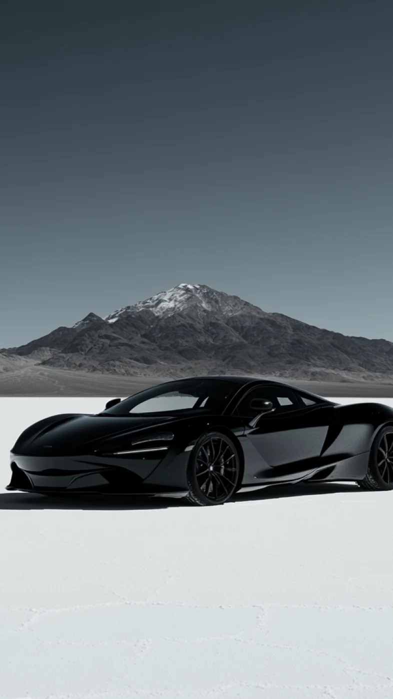 Black McLaren car wallpaper