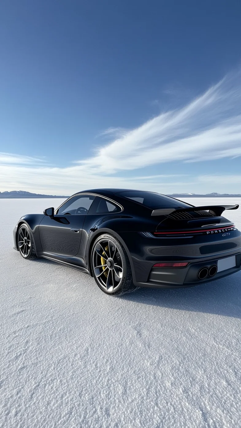 Black Porsche 911 GT2 car wallpaper