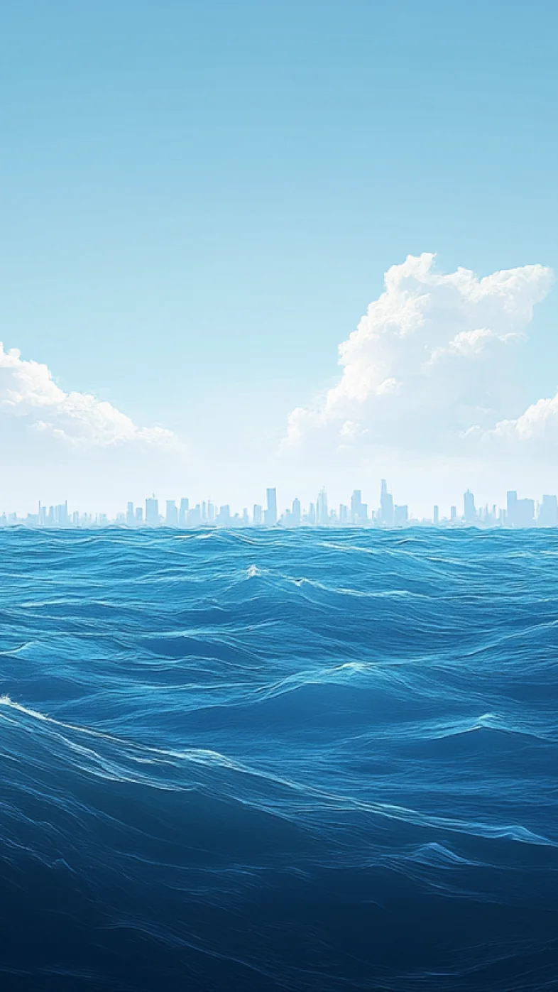 Blue Sea Water wallpaper