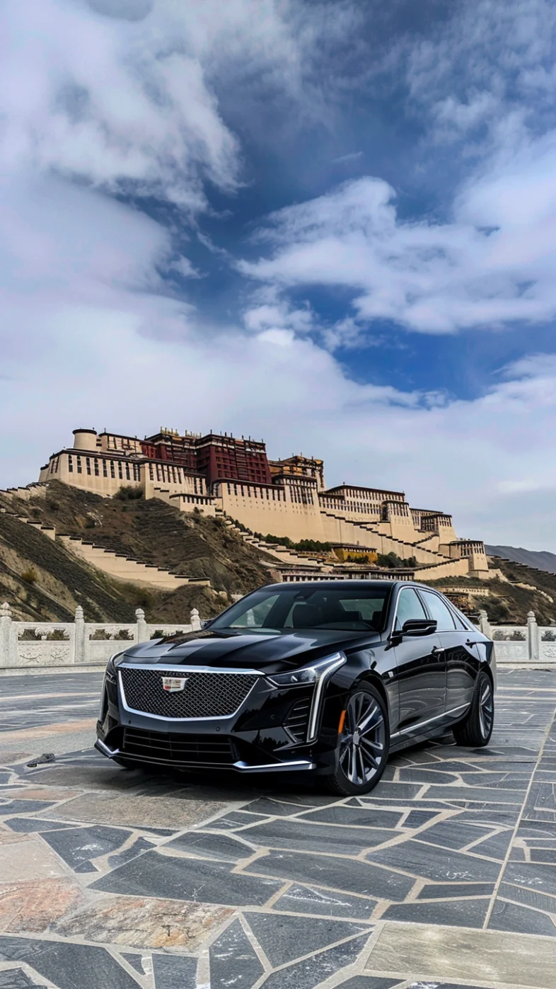 Cadillac CT6 black car wallpaper