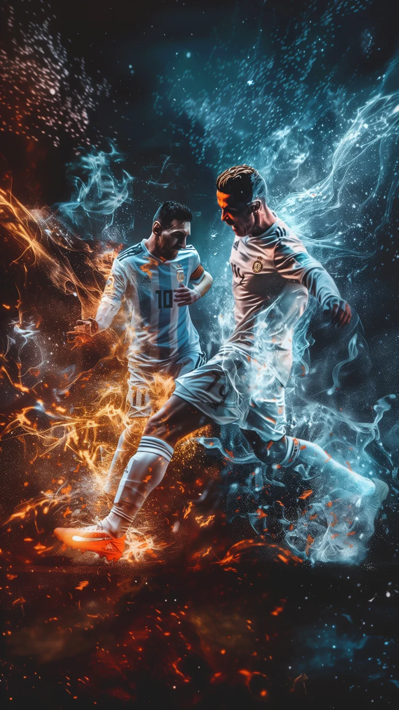 Cristiano Ronaldo and messi wallpaper