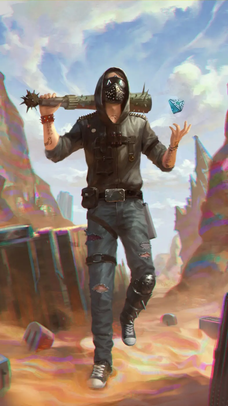 Cross The Ages X Watch Dogs Wrench game wallpaper