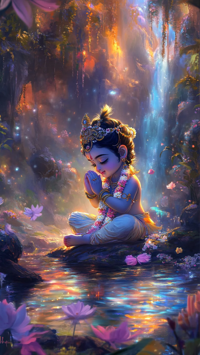 Cute little krishna wallpaper