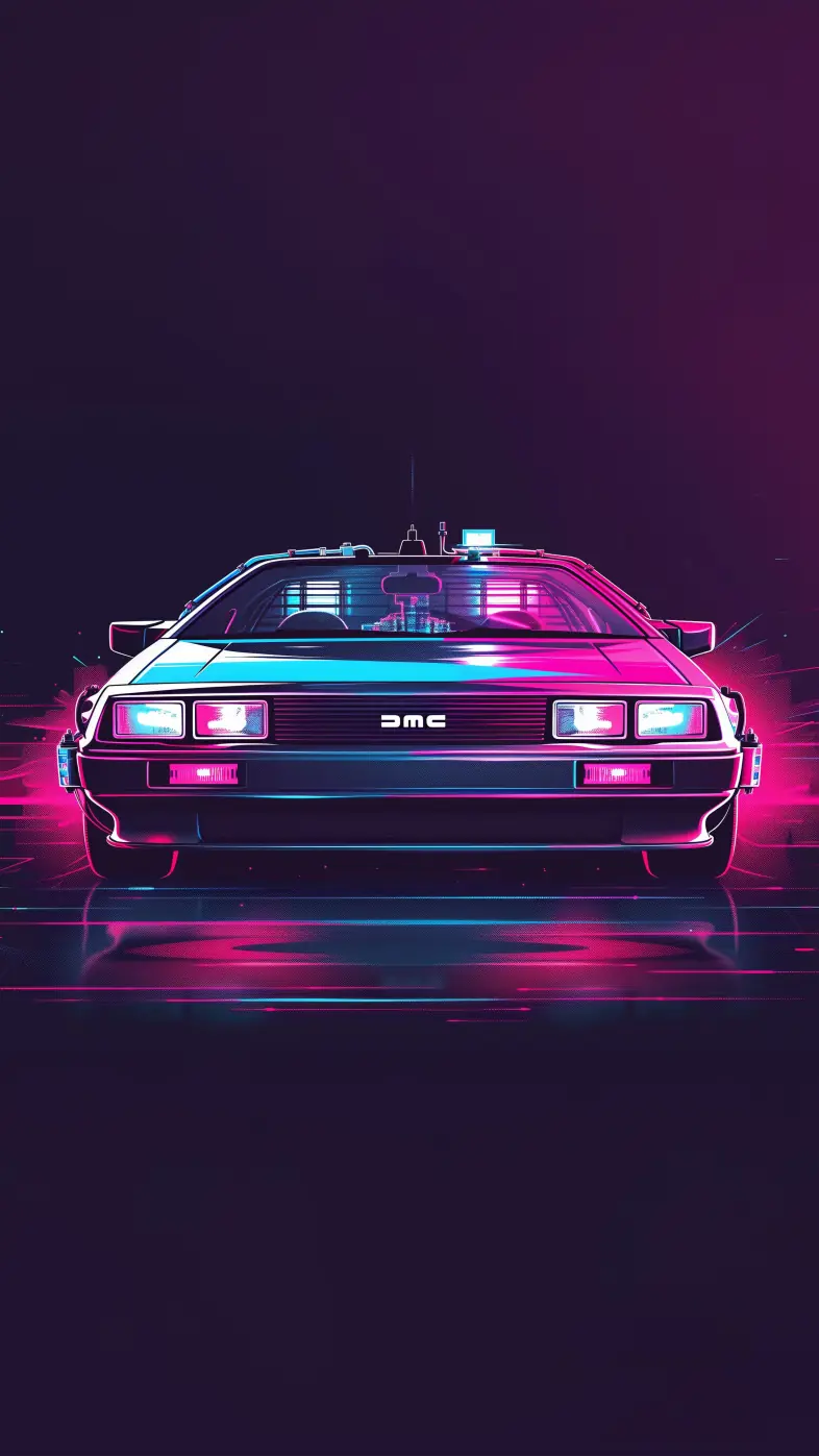 DMC DeLorean car wallpaper