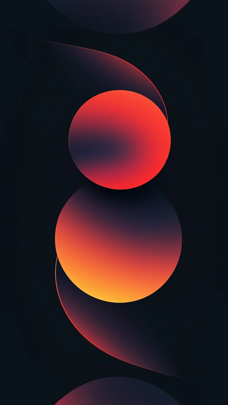 Dark minimalist shapes wallpaper