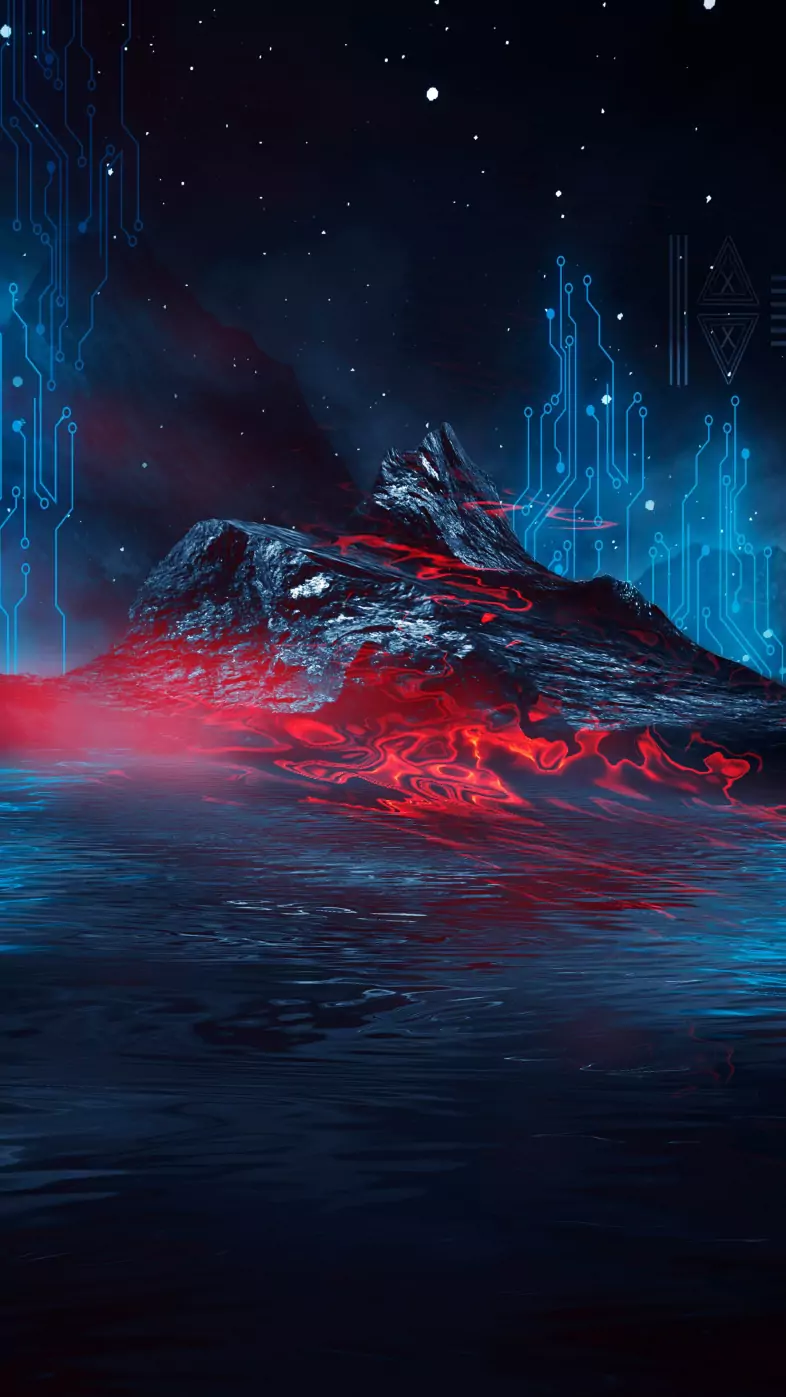 Digital Mountain wallpaper