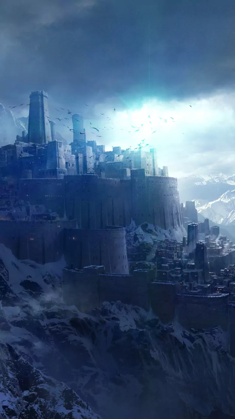 Digital city wallpaper