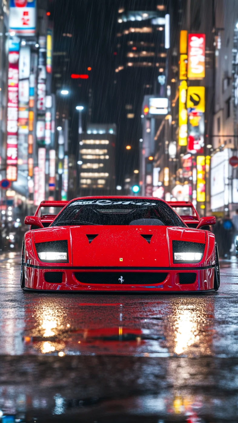 Ferrari F40 racing car wallpaper