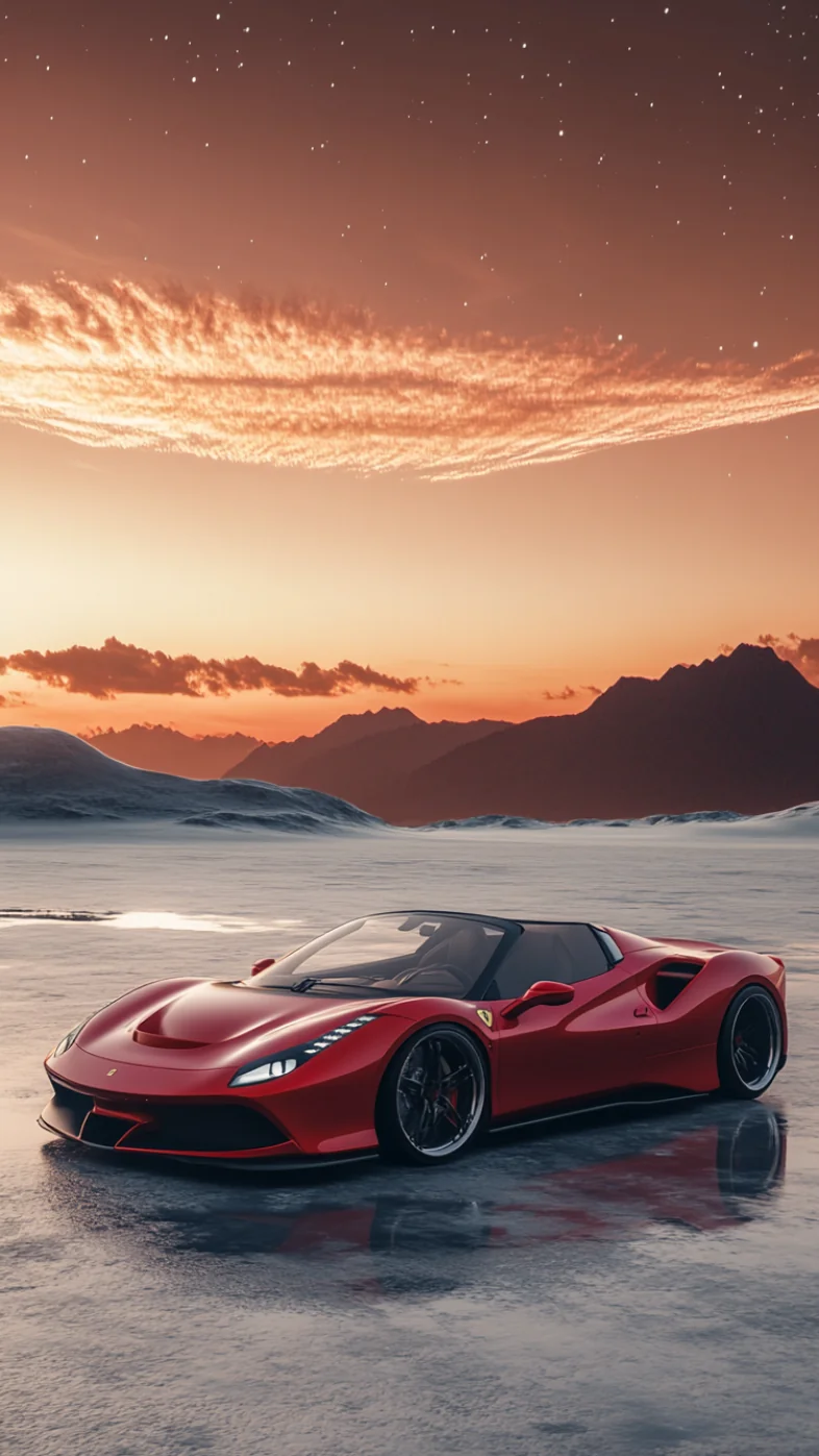 Ferrari On Saturn car wallpaper
