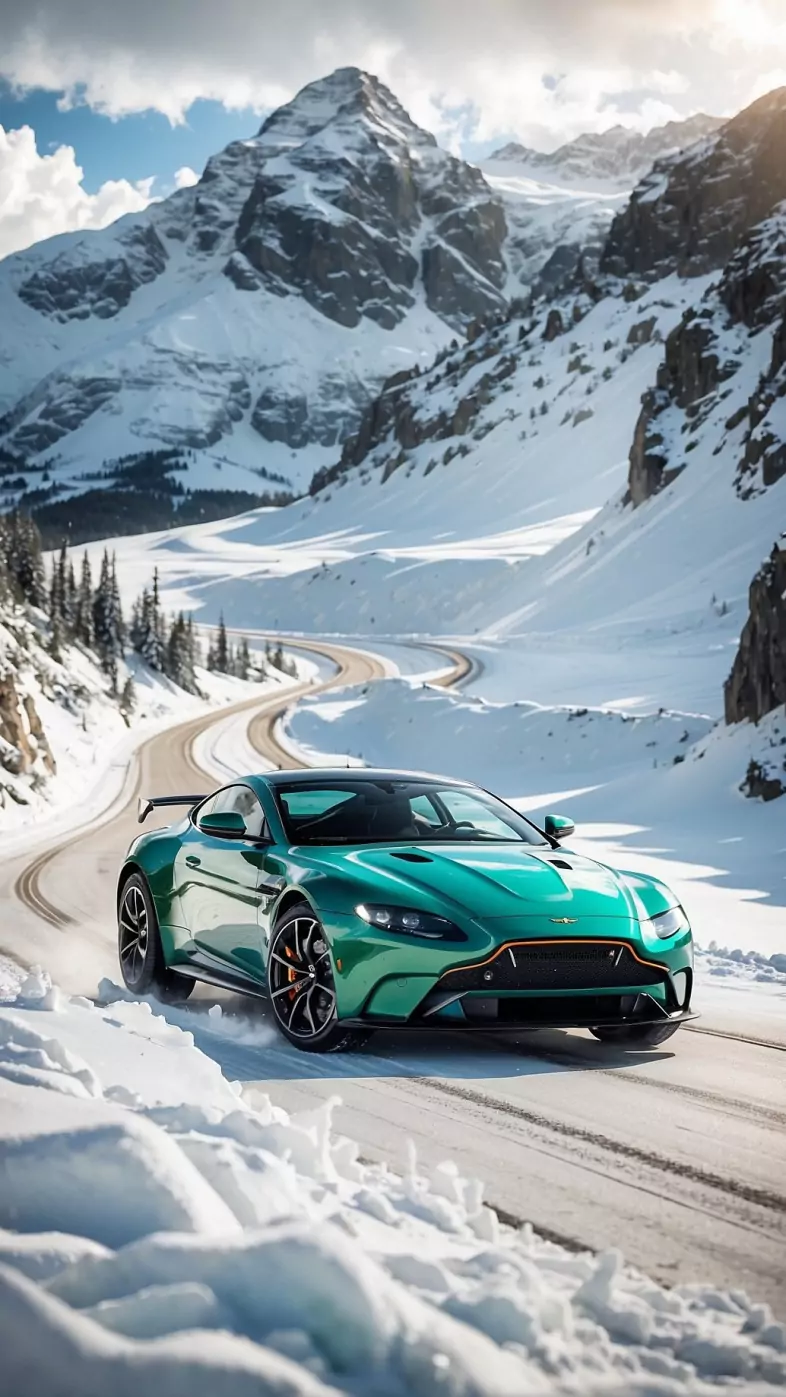 Green car wallpaper