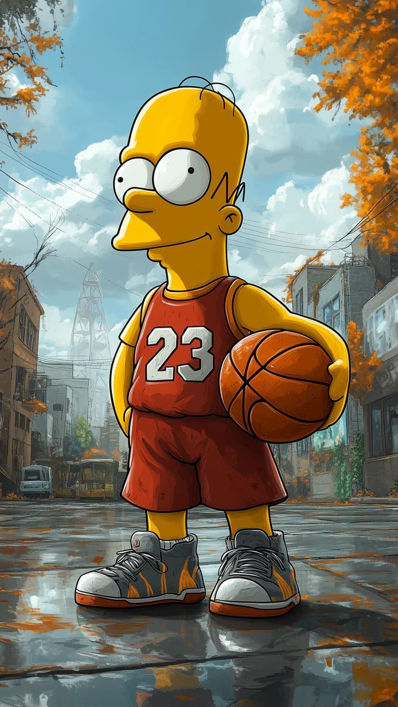 Homer Simpson cartoon wallpaper
