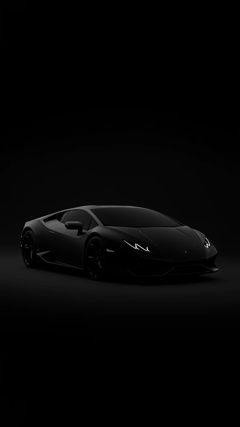 Matte black Lamborghini Huracan wallpaper