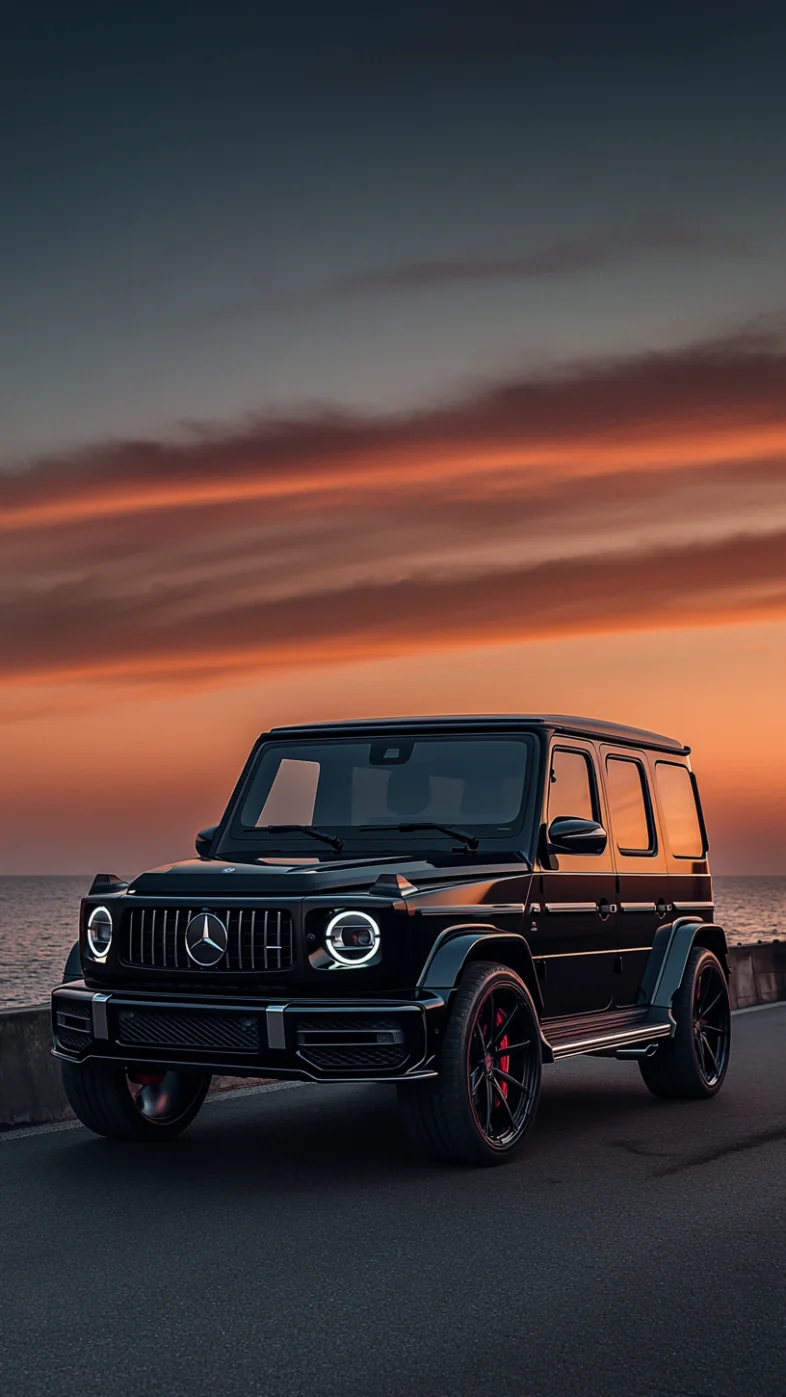Mercedes Benz G Class black car wallpaper