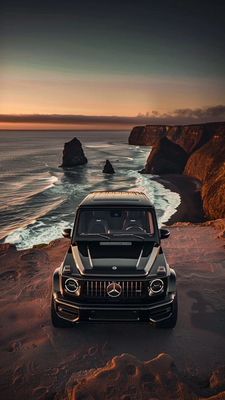 Mercedes G63 black car wallpaper