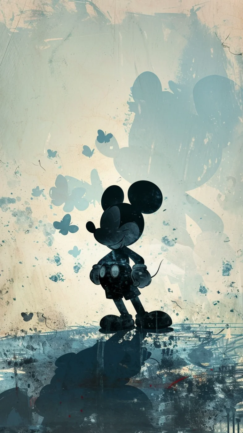 Mickey Mouse silhouette  wallpaper