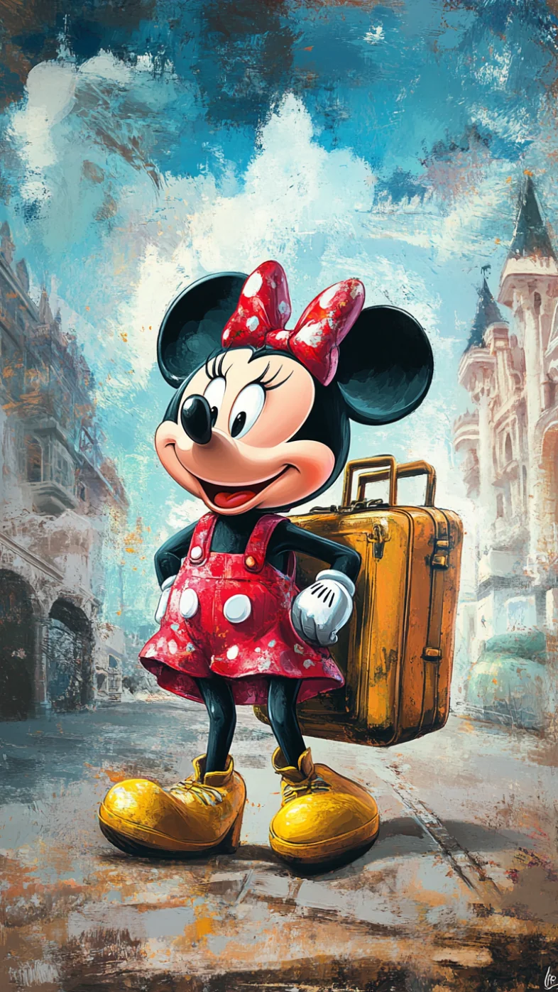  Minnie Mouse cartoon art wallpaper