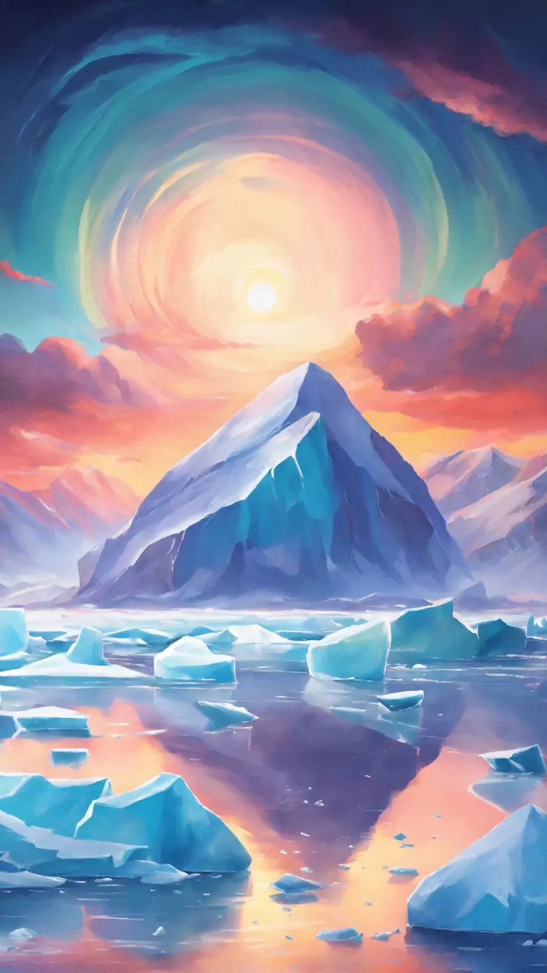 Mountain art wallpaper