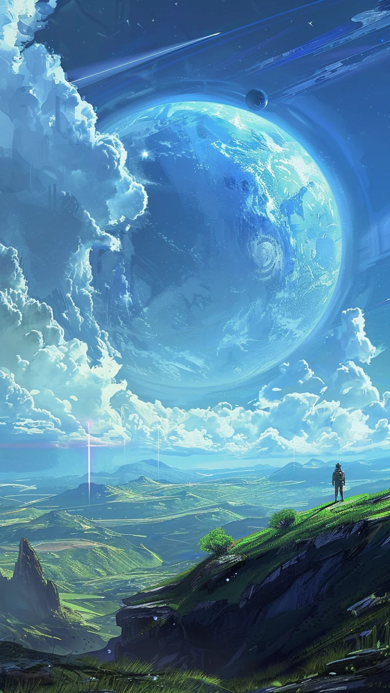 Mountain art wallpaper