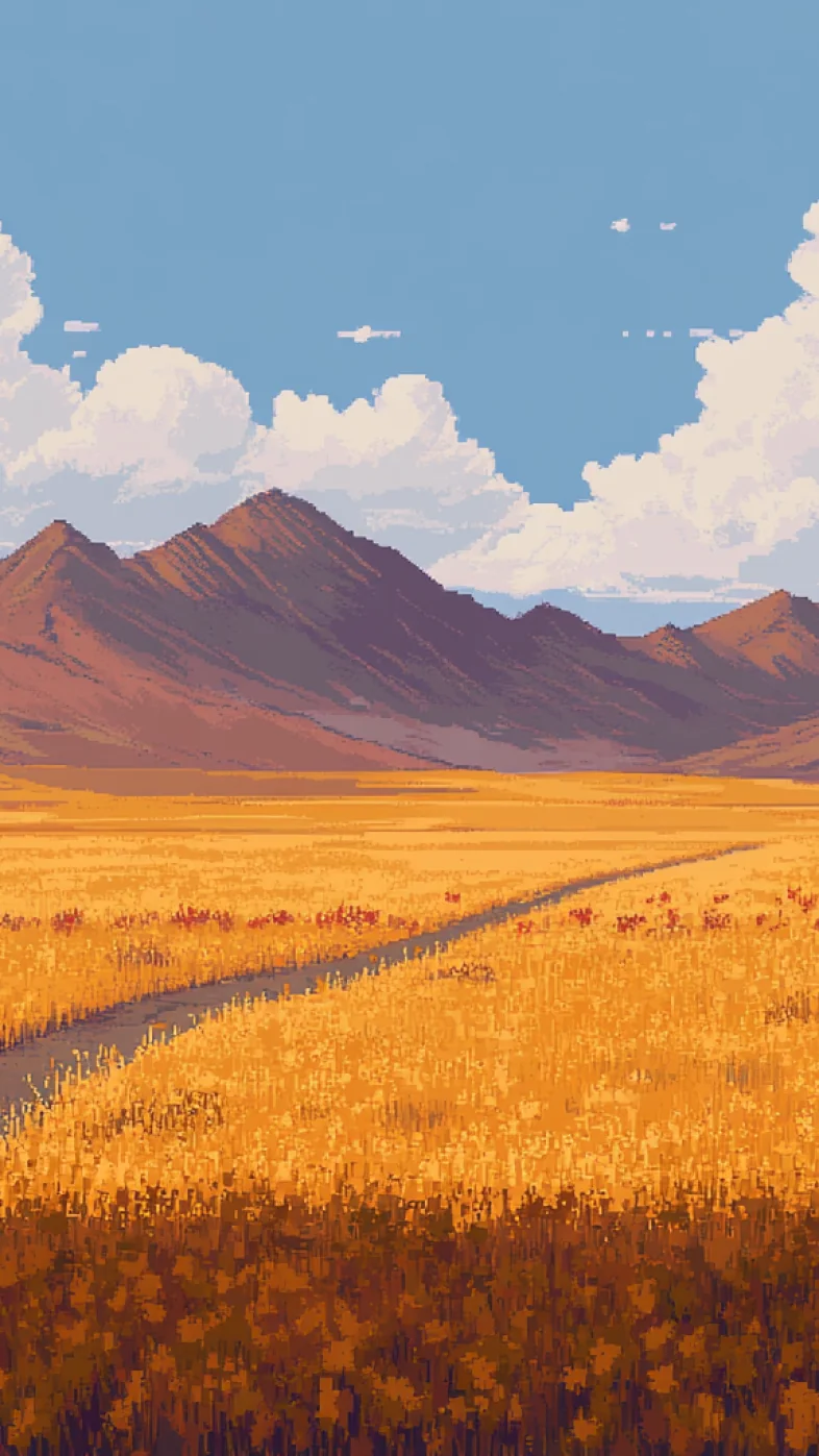 Mountain painting wallpaper