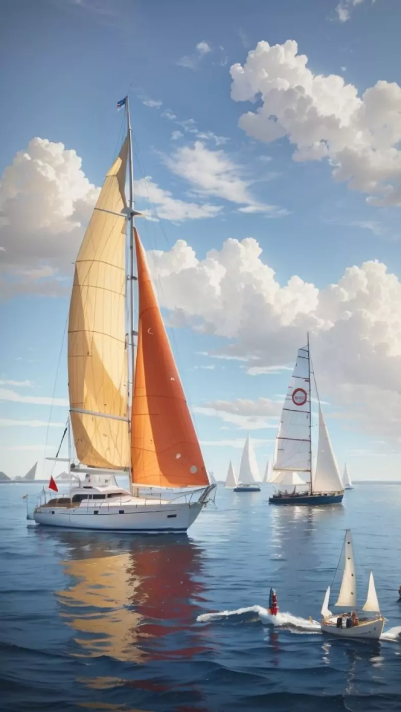 Sailboat Regatta wallpaper
