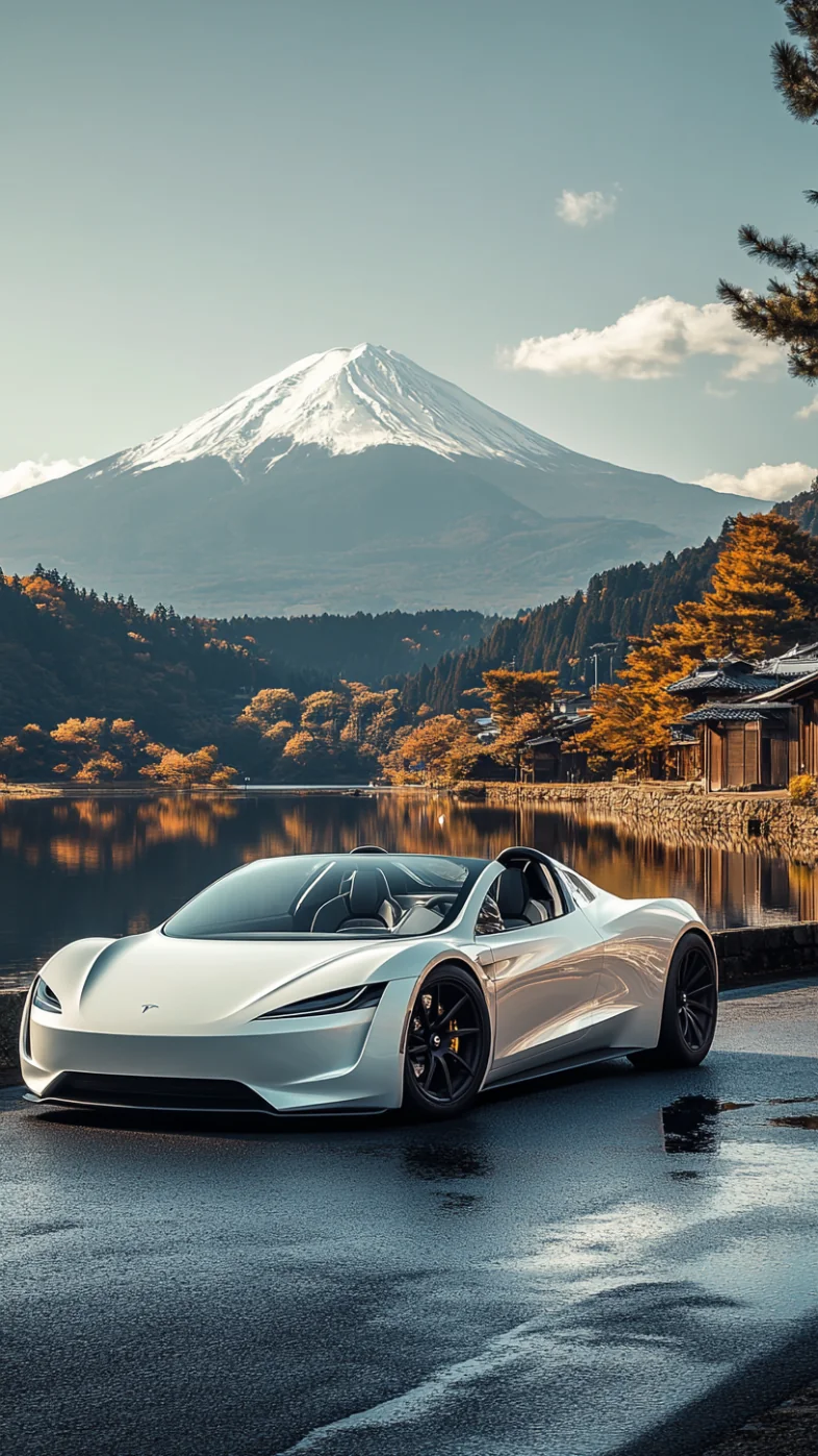 Tesla Roadster car wallpaper