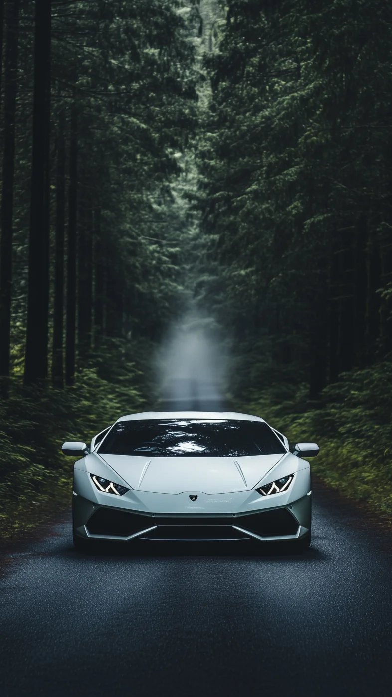 White Lamborghini car wallpaper