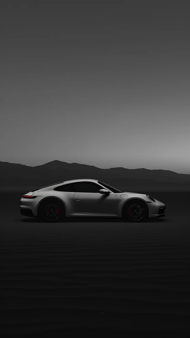 White Porsche 911 car wallpaper