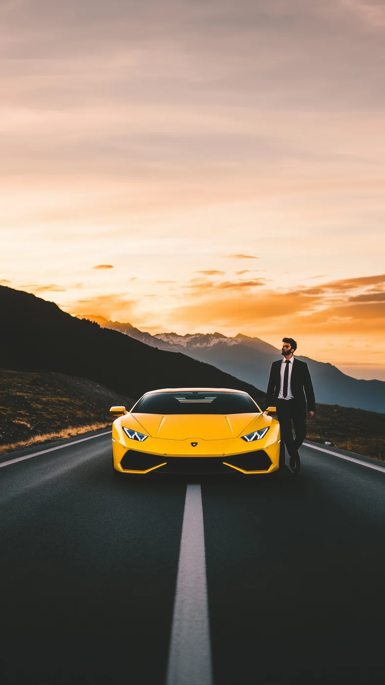 Yellow lamborghini huracan wallpaper