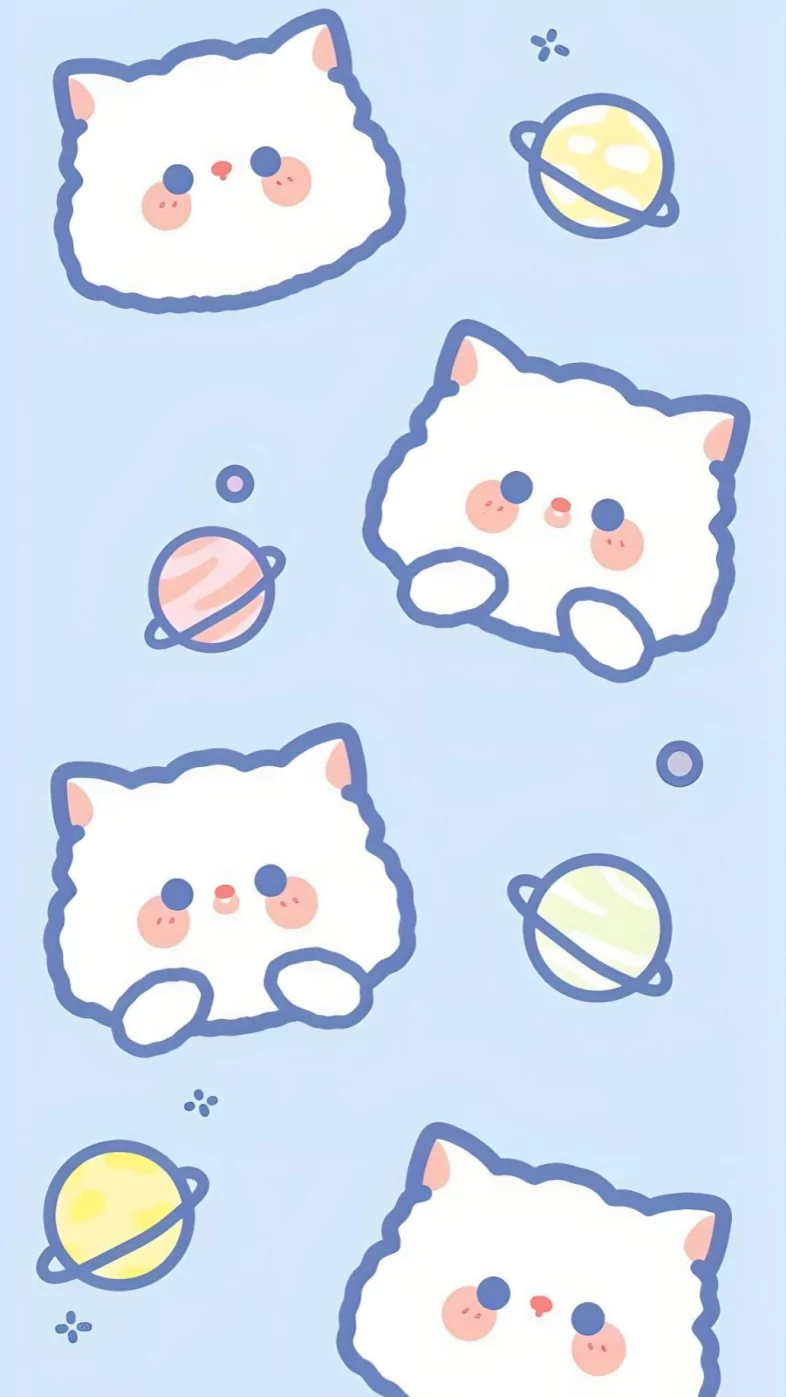 aesthetic cat wallpaper