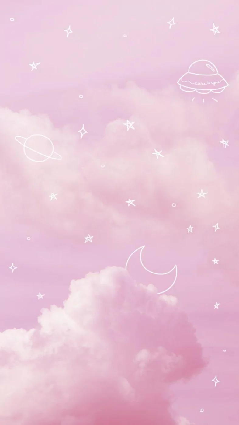aesthetic star moon  wallpaper