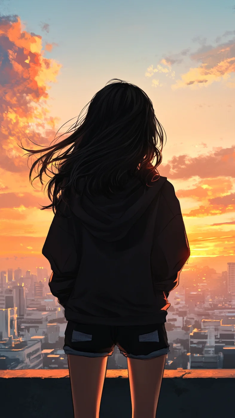 alone anime girl wallpaper
