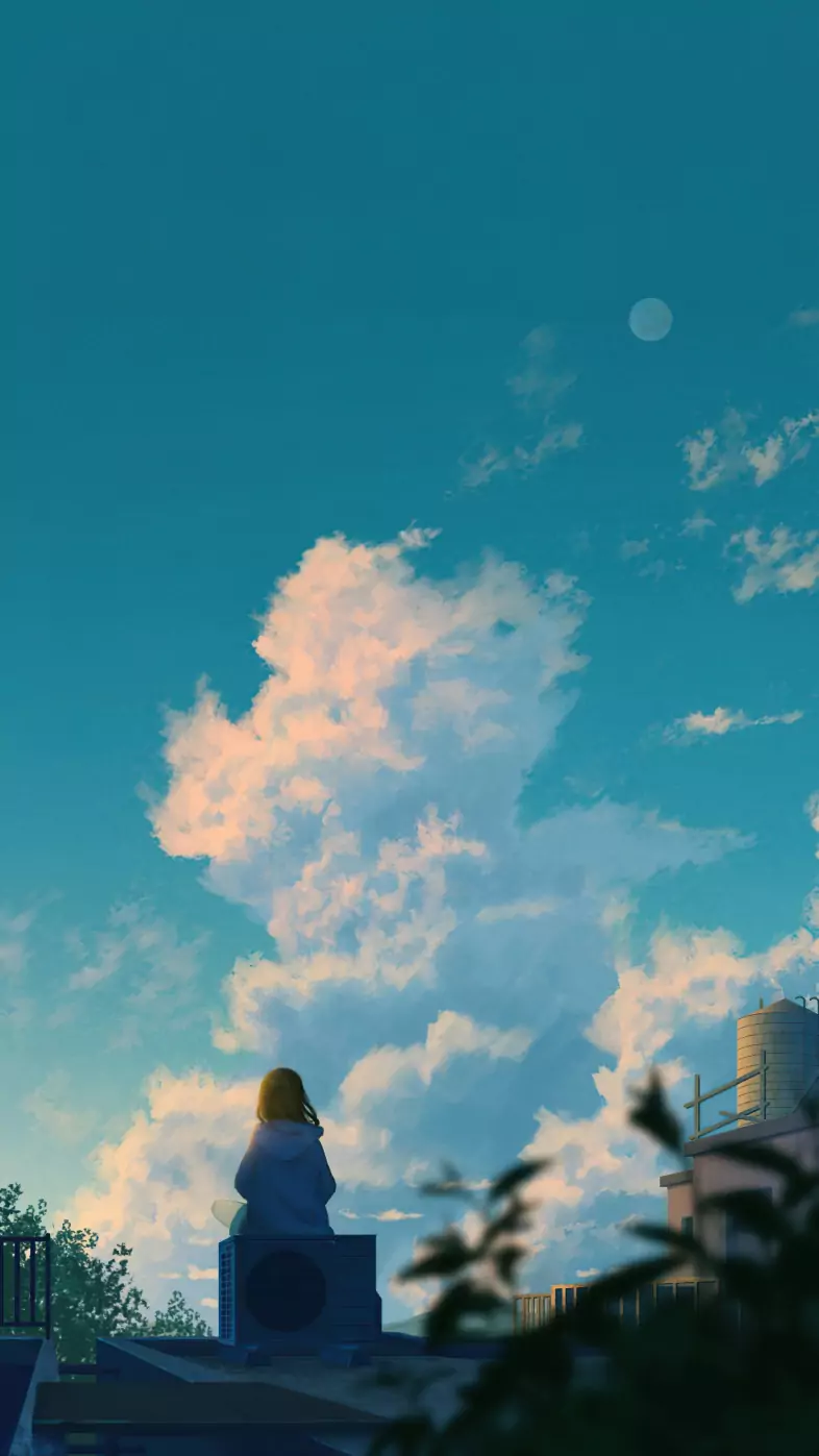 alone anime girl wallpaper