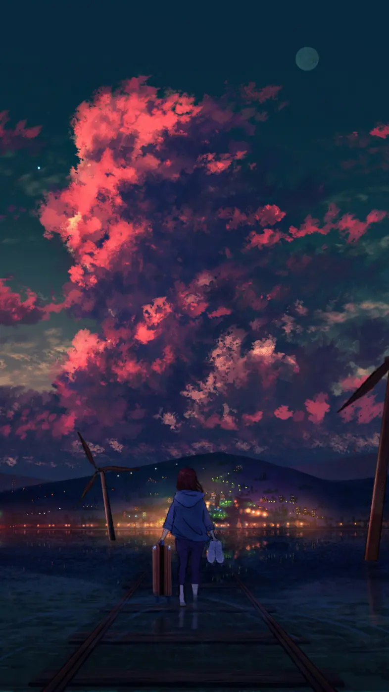 alone anime girl wallpaper
