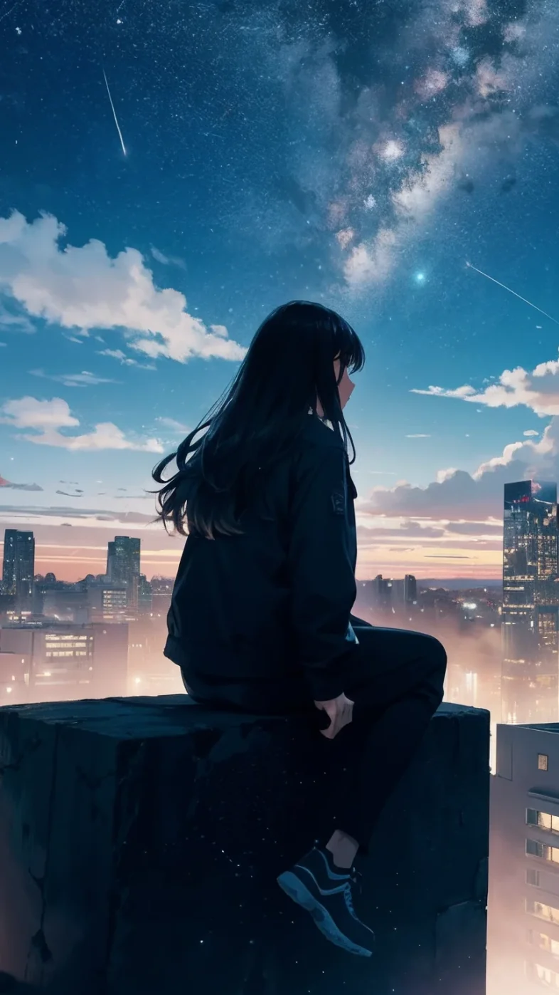 alone anime girl wallpaper
