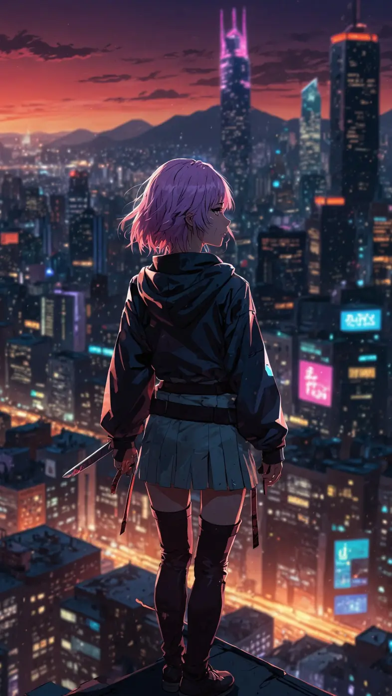 alone anime girl wallpaper