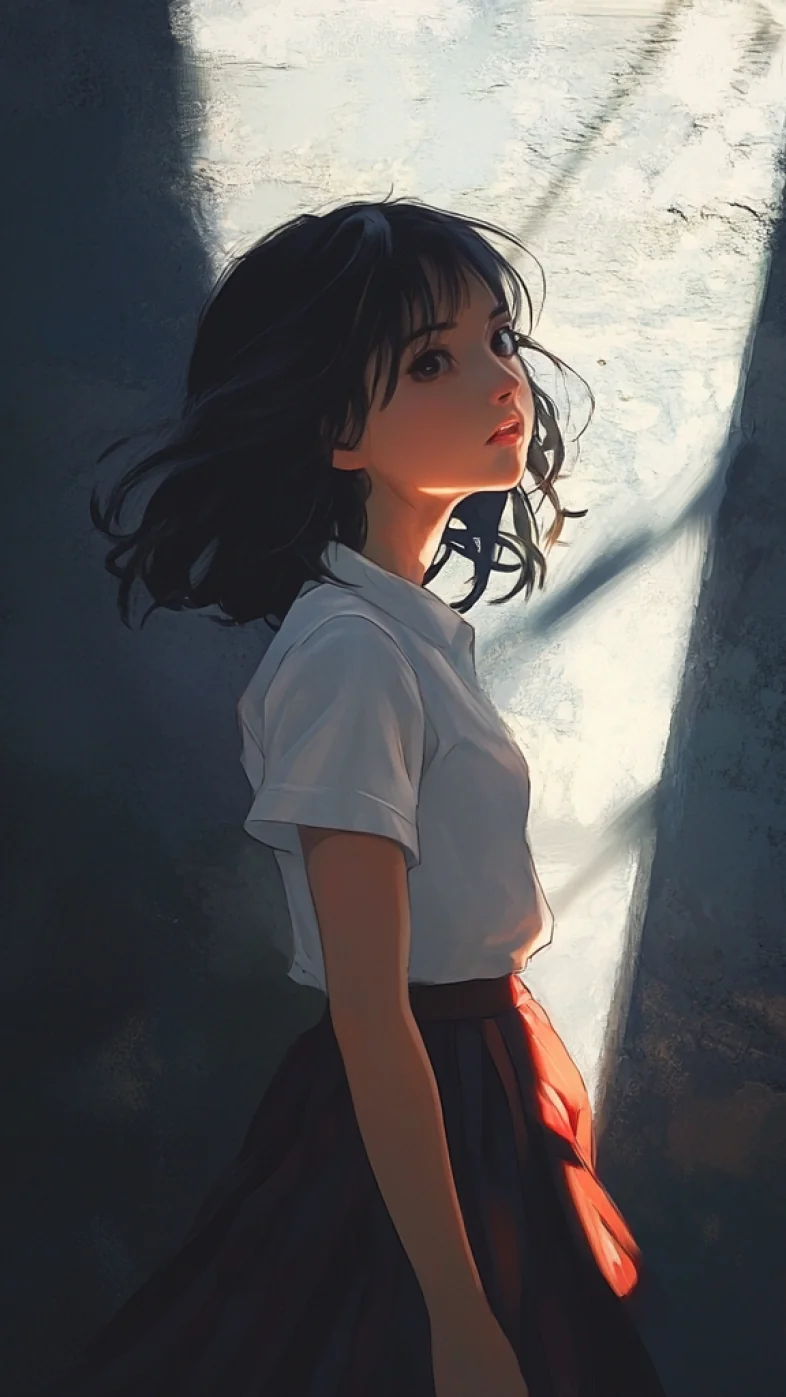 alone anime girl wallpaper